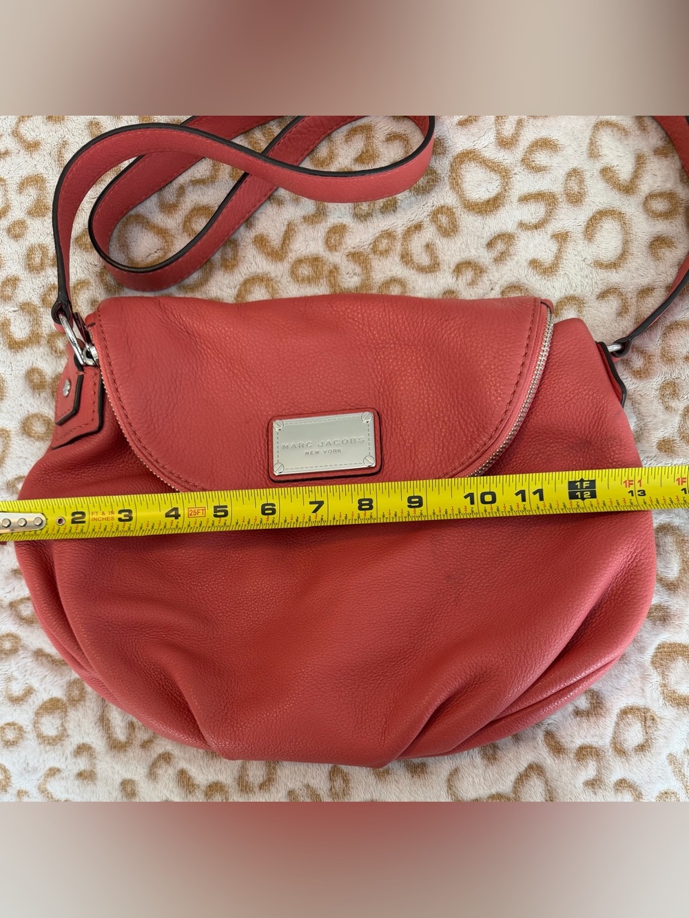 Marc Jacobs Dusty Pink Natasha Fold Over 
Crossbody Bag With Adjustable Strap - Picture 7 of 12